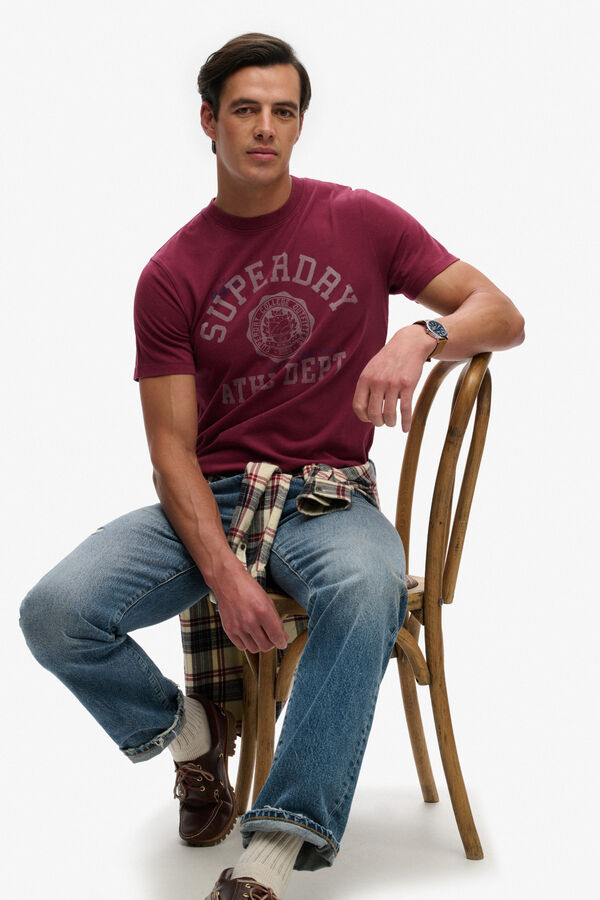 Superdry University graphic short-sleeved T-shirt printed