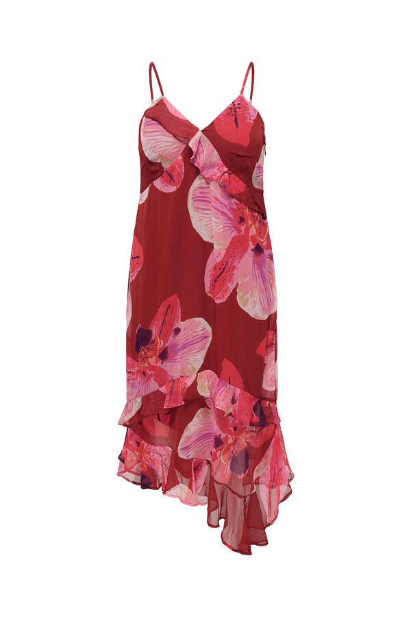 Only Carmakoma Plus size midi dress red