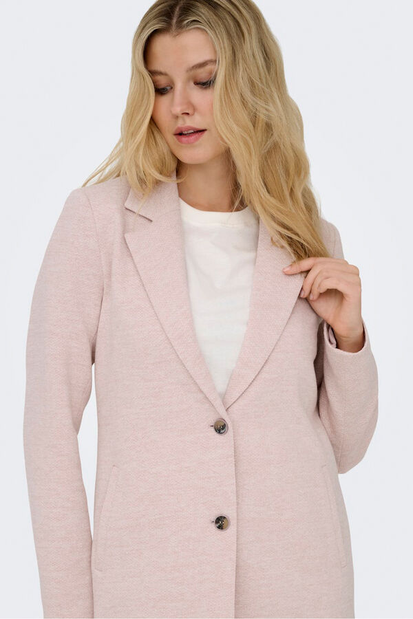 Only midi -Mantel aus Stoff  Rosa