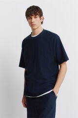 Springfield Textured T-shirt blue