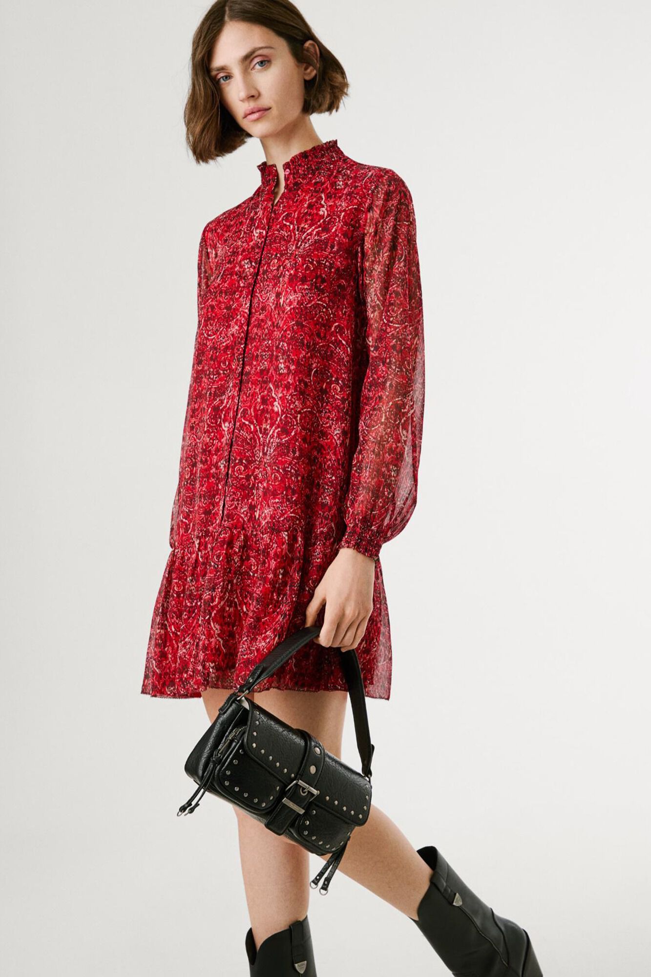 Pepe Jeans Vestido Corto Estampado Paisley