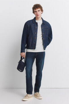 Springfield Dark wash slim fit jeans