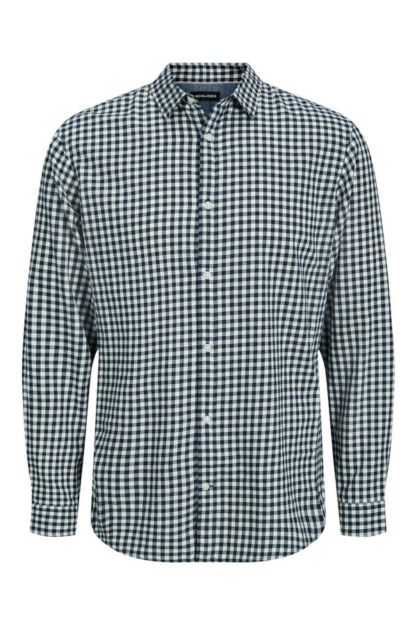 Springfield Checkered comfort fit shirt brown