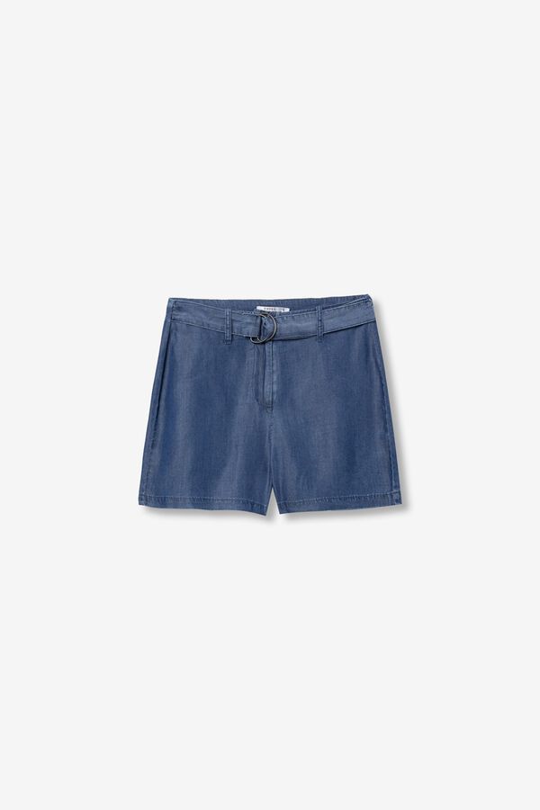 Tiffosi Shorts con cintur&oacute;n azul