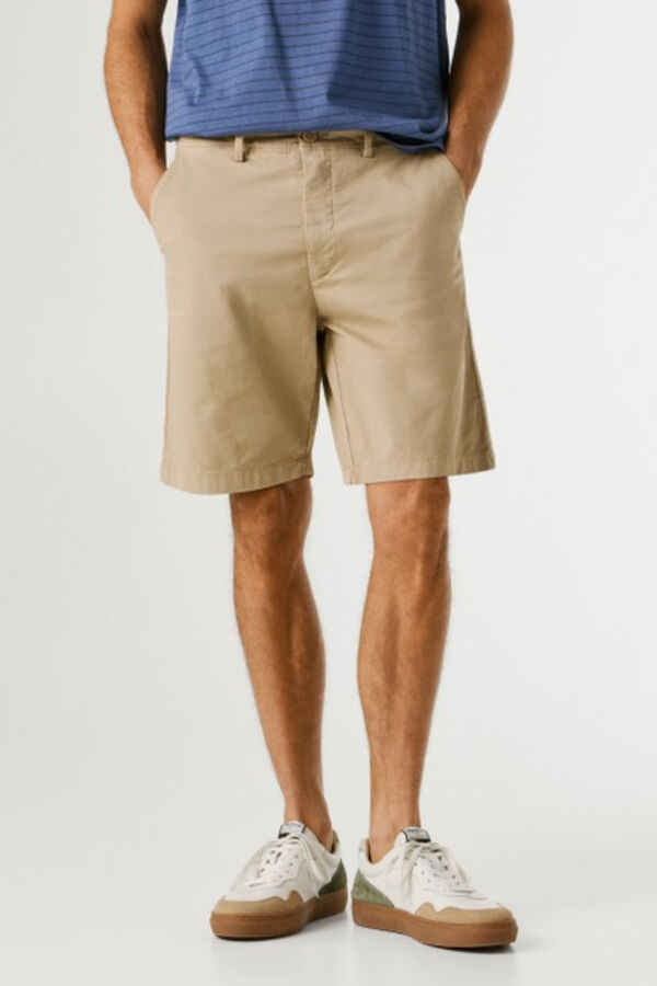 Pepe Jeans Pantal&oacute;n corto chino beige