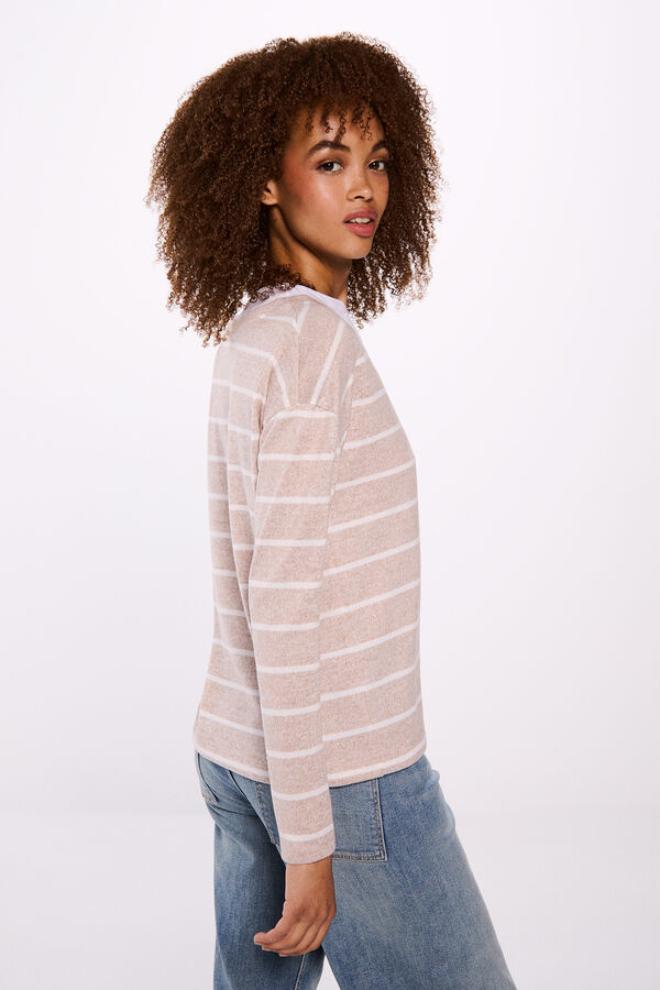 Springfield Camiseta combinada de toque suave cru