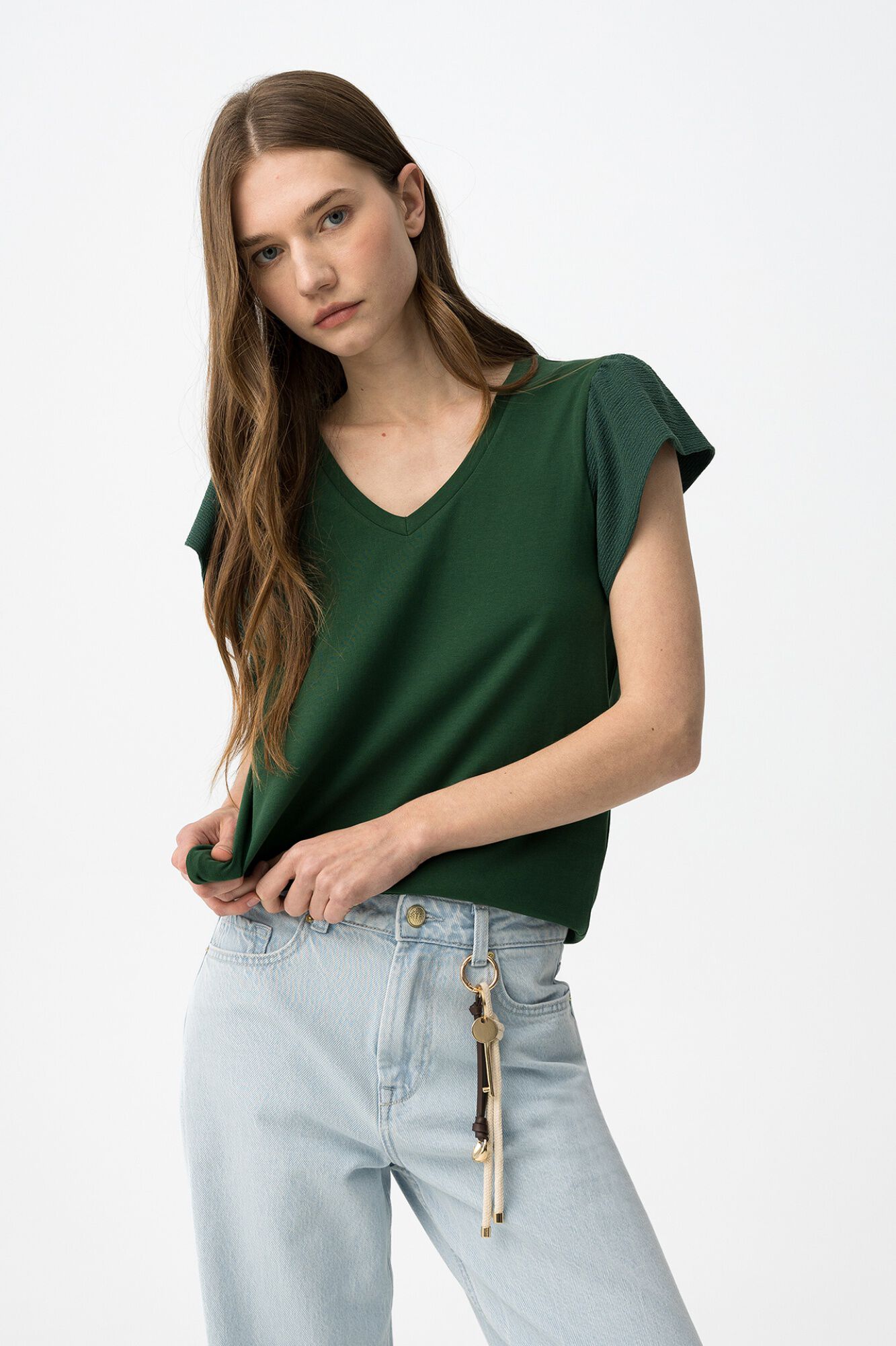 Tiffosi Camiseta casual de manga curta