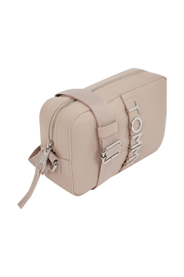 Tommy Jeans Essential logo embossed crossbody (bag) bag brown