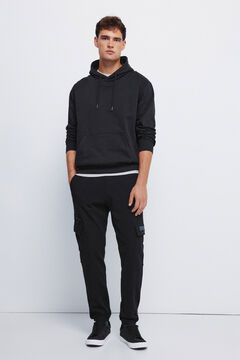 Springfield Jogger cargo cremallera negro