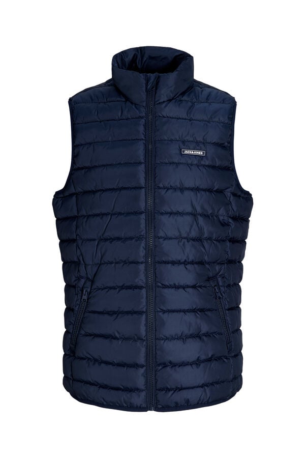 Jack & Jones Junior Puffer jacket zip fastening blue