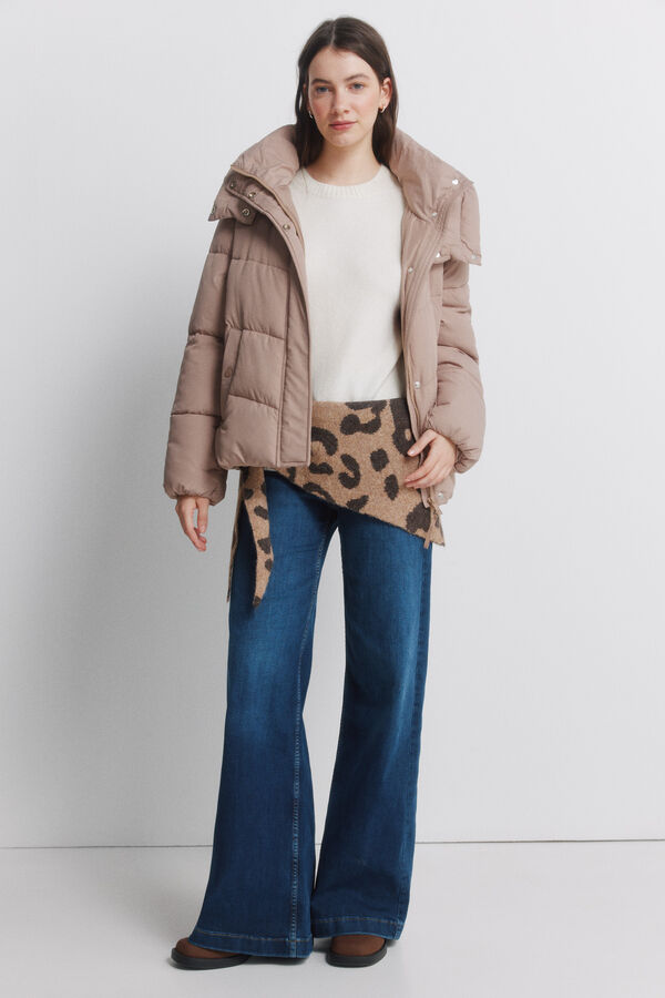 Springfield Puffer jacket with hood grey