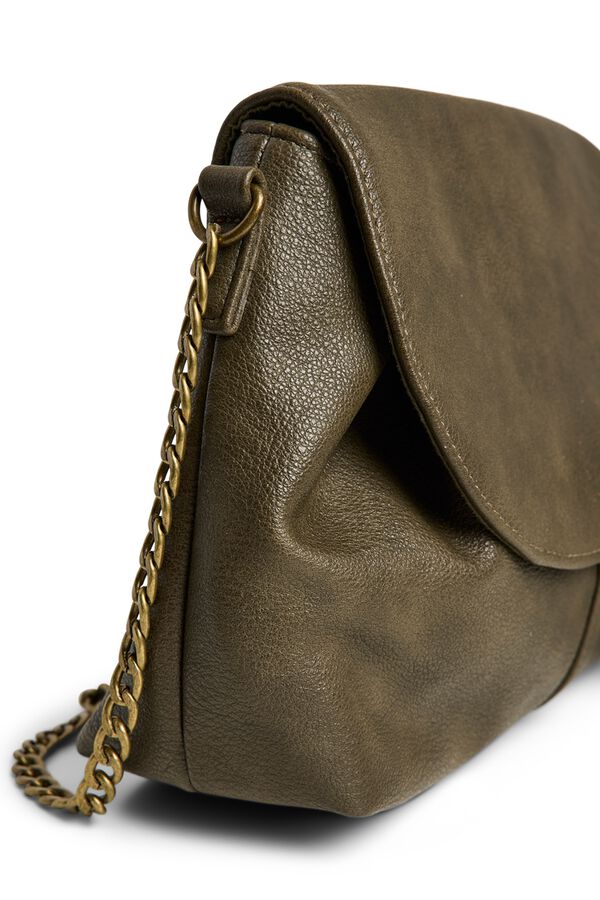 Pieces Crossbody bag with chain green