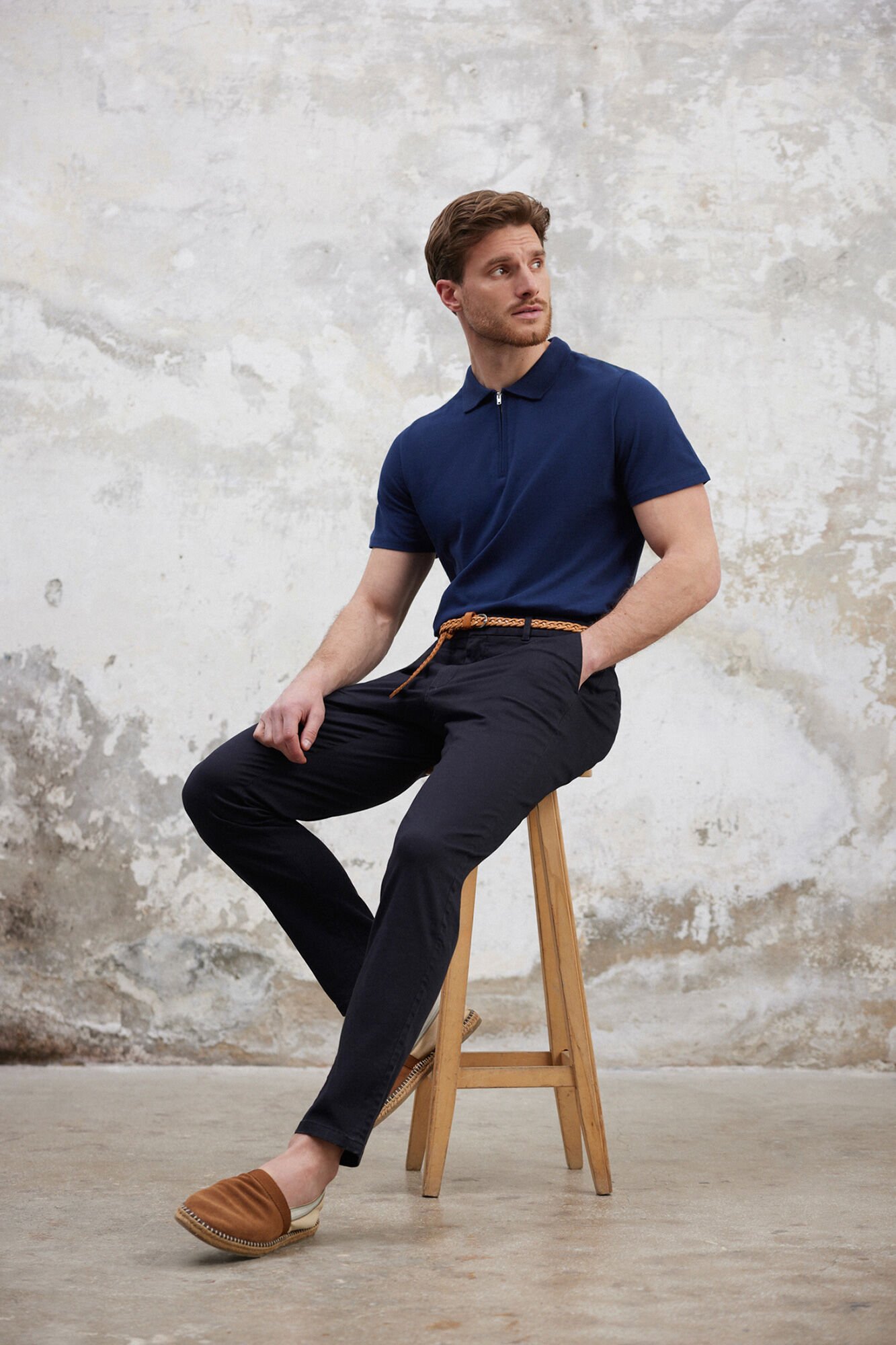 Trendyol Polo de manga corta y cremallera