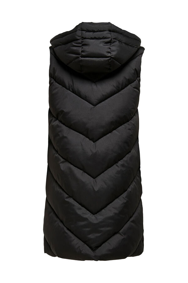 Springfield Quilted vest with hood crna