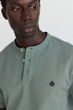 Springfield Polo em piqu&eacute; gola mao slim fit