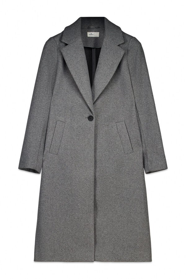 Springfield Long coat diagonal pockets grey