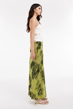 Topshop Falda larga estampada.