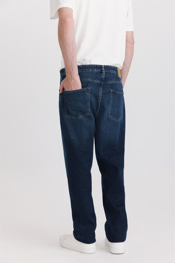 Springfield Dark wash regular fit jeans blue