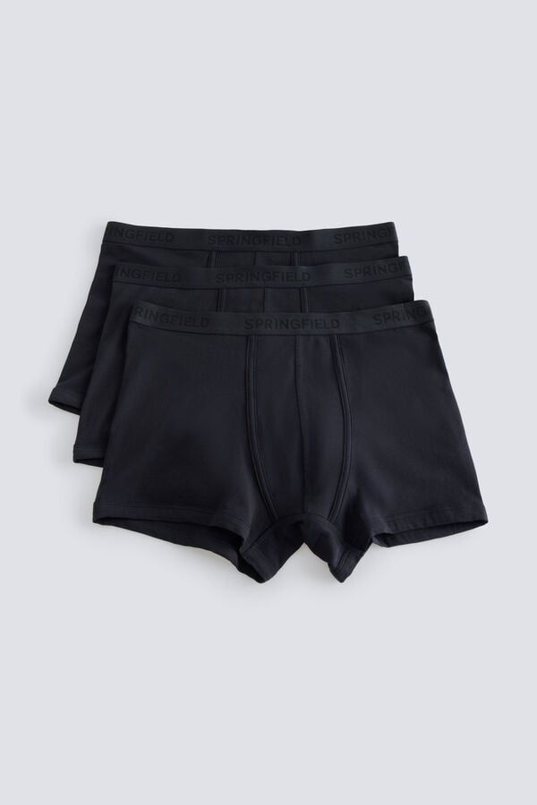 Springfield Pack 3 basic boxers blue