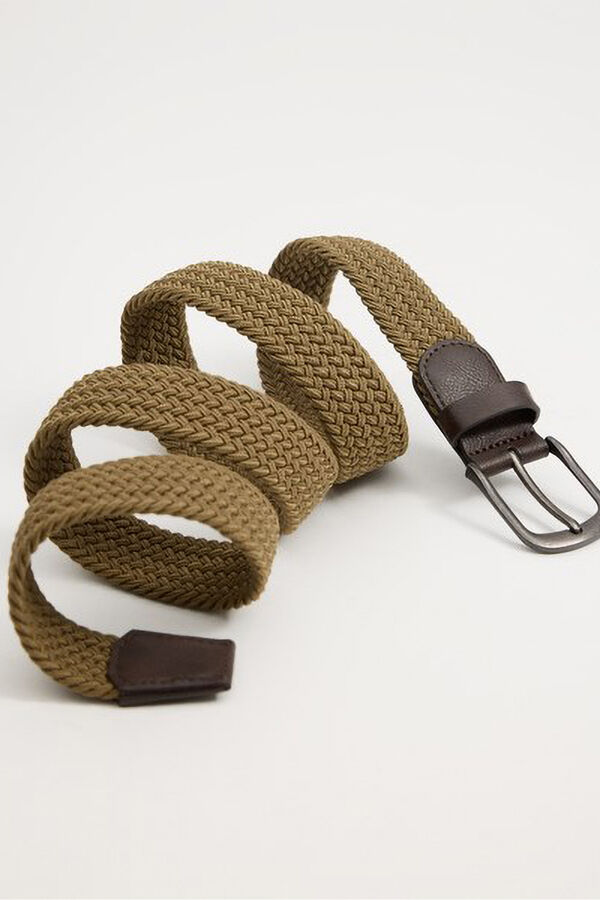 Inside Cinto revers&iacute;vel com efeito pele cru