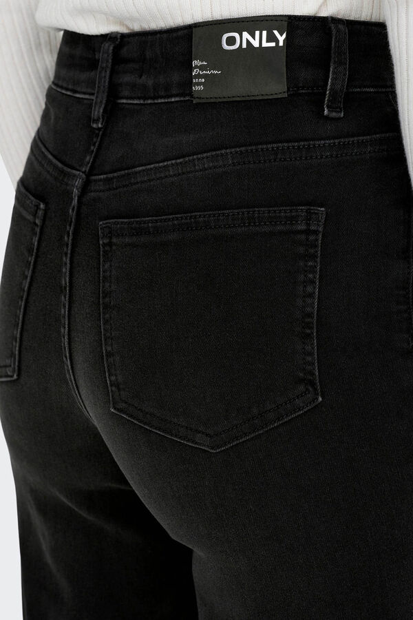 Only Wide jeans Crna