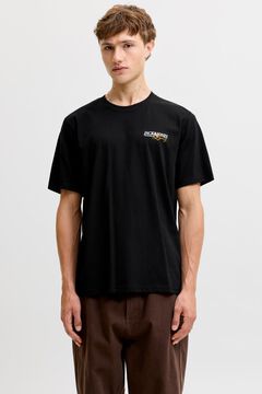 Jack & Jones Relaxed Kurzarm-T-Shirt Schwarz