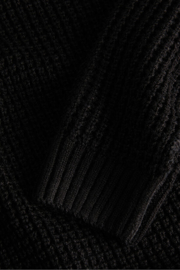 Jack & Jones Junior Su&eacute;ter b&aacute;sico de malha preto