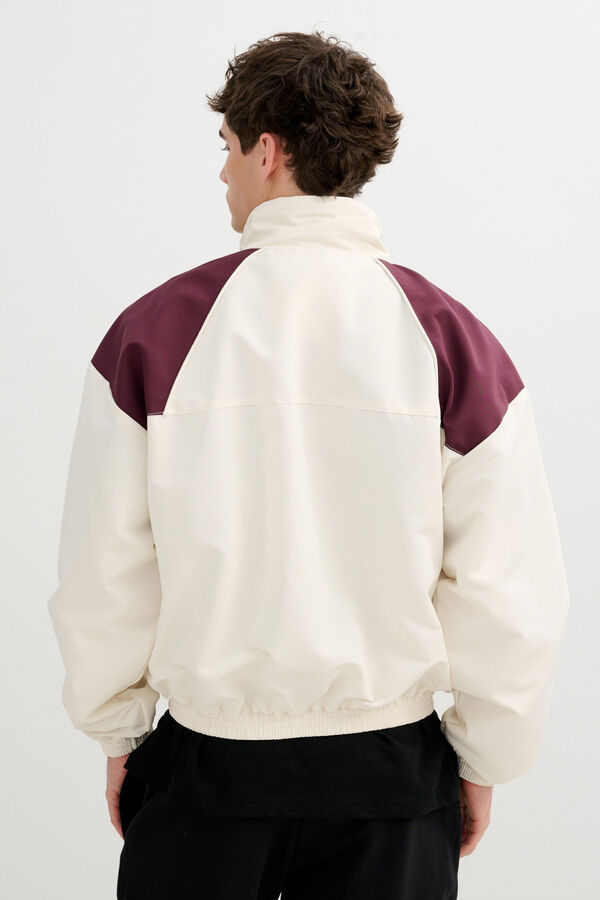 Inside Lightweight faux leather jacket white