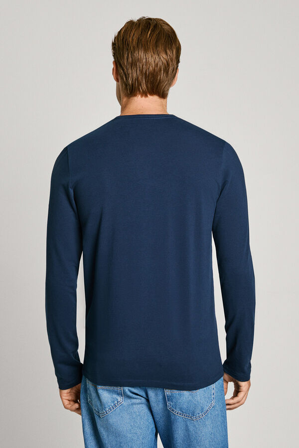 Pepe Jeans Original basic long sleeve t-shirt blue