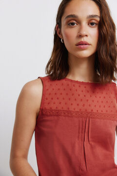 Springfield Plumetis vest top