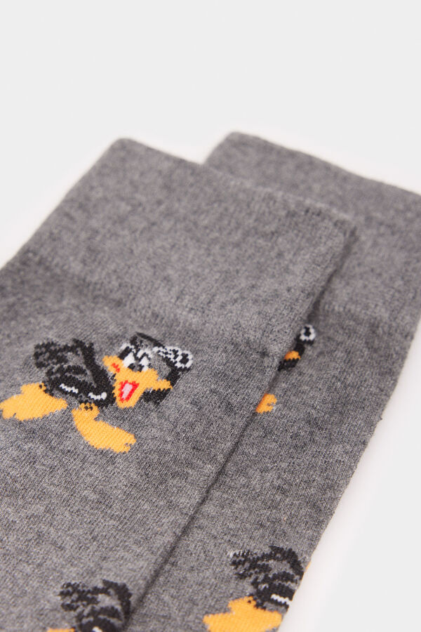 Springfield Daffy Duck socks gray