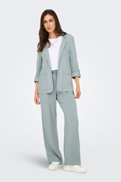 Only Blazer de manga 3/4 remangada