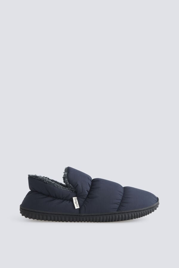 Springfield Puffer clog slipper blue