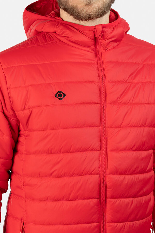 Izas Lightweight Fiber Jacket with Hood burgundy