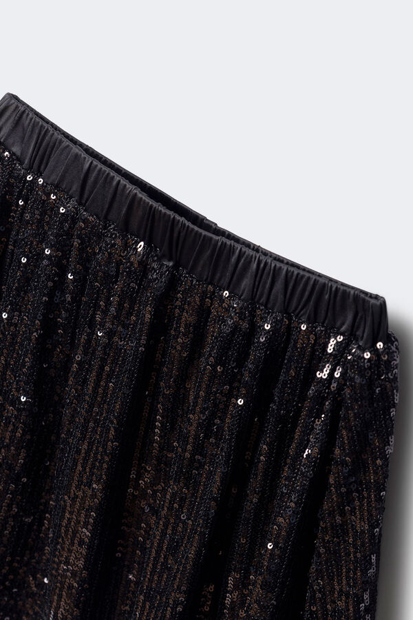 Springfield Kids Falda lentejuelas niña negro