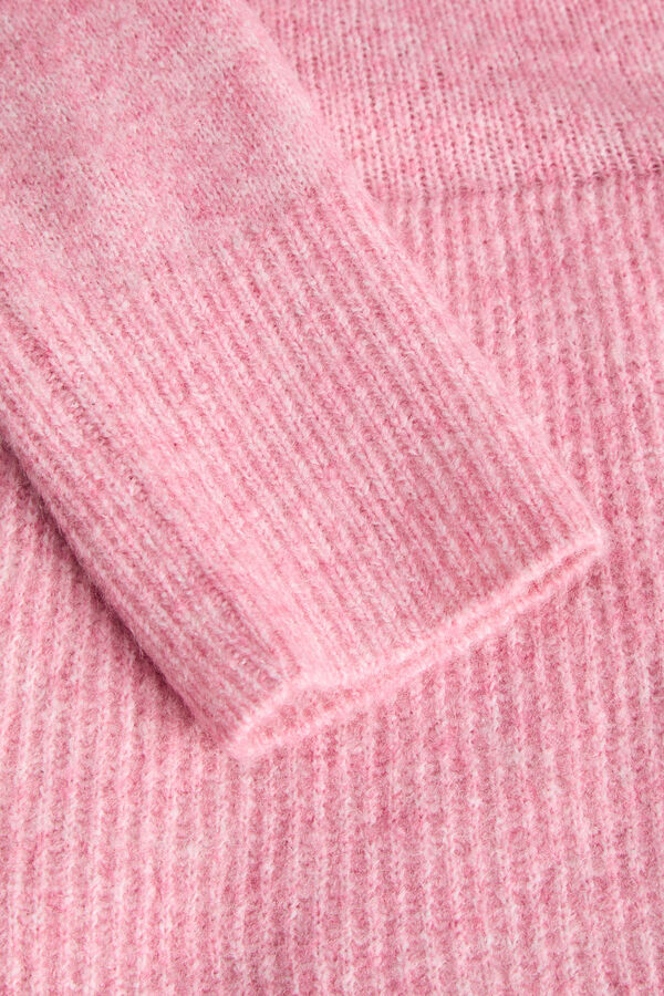 Jack & Jones Girl Round neck slim fit cardigan pink