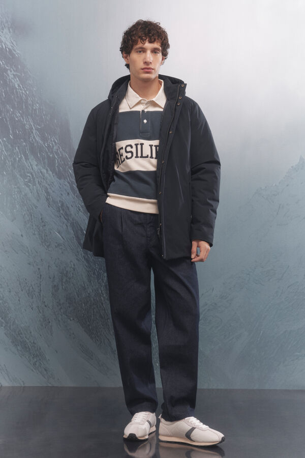 Springfield Thermal puffer parka blue