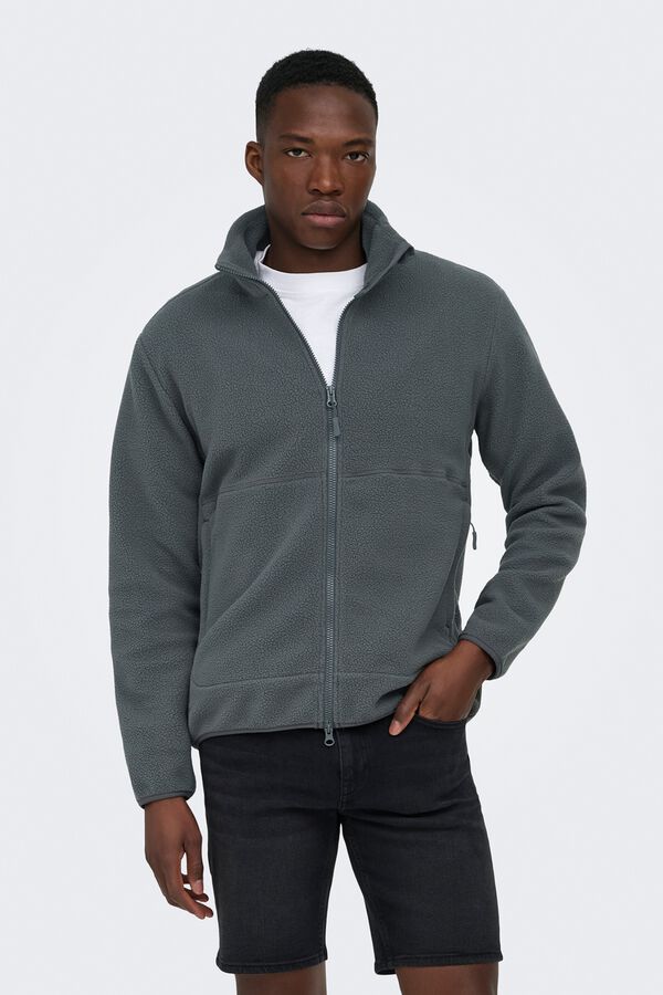 Only & Sons Teddy sports jacket grey