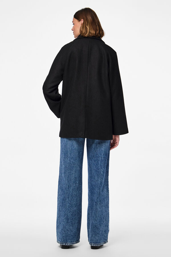 Pieces Abrigo cruzado negro