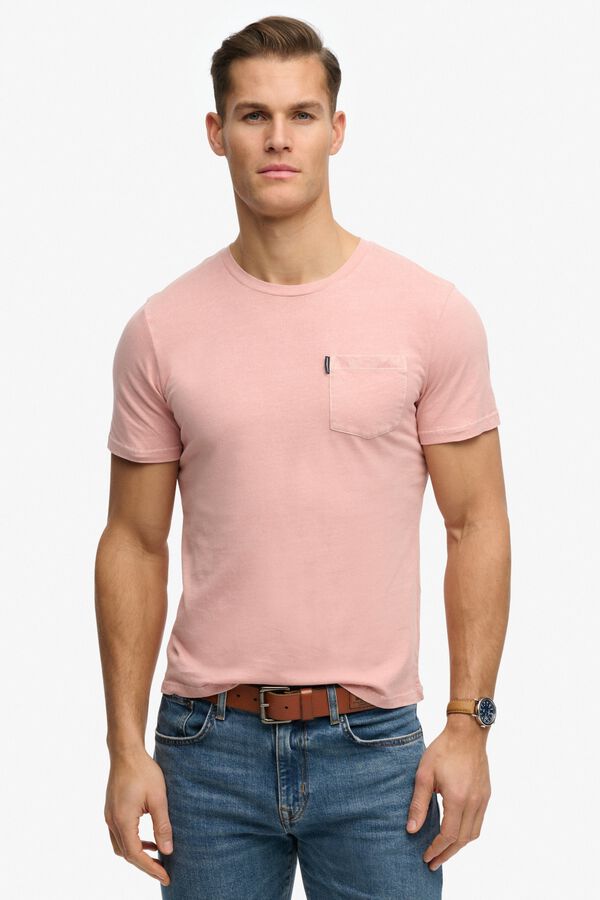 Superdry Basic short sleeve pocket T-shirt pink