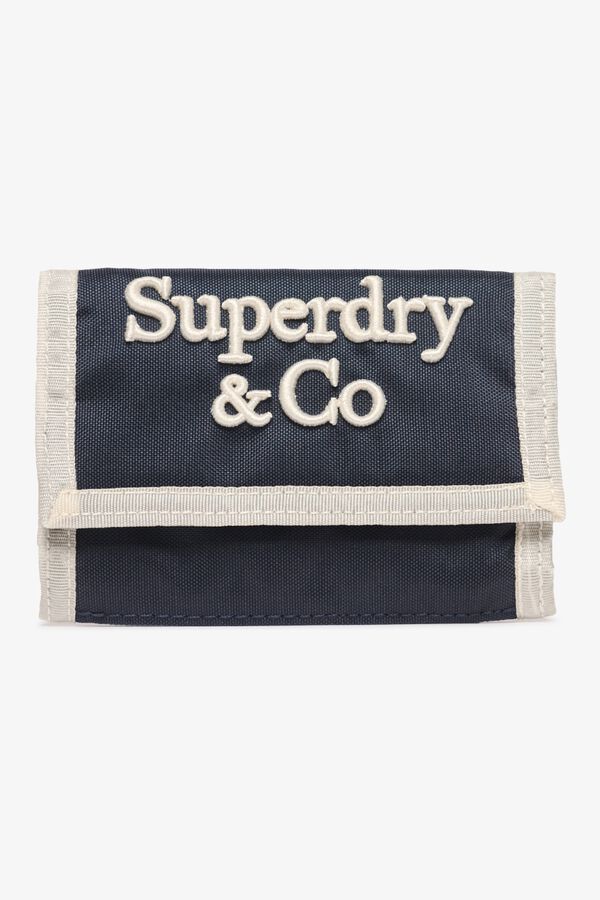 Superdry Velcro wallet purse blue