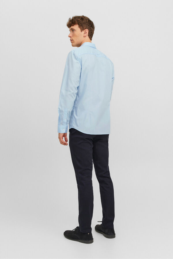 Jack & Jones poplin dress shirt blue