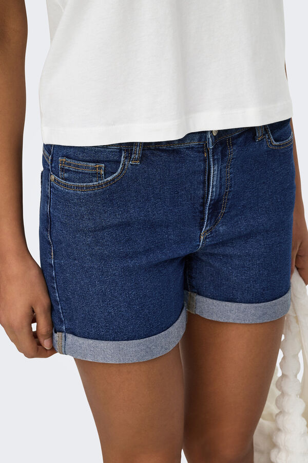 JDY Short vaquero azul