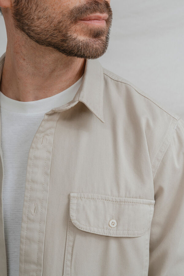 Celopman Sobrecamisa beige