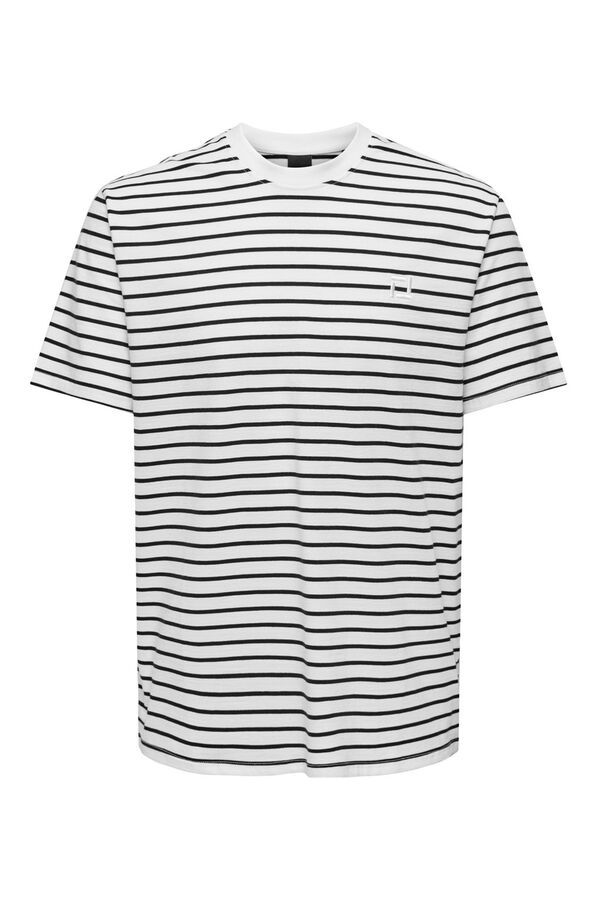 Only & Sons Printed short sleeve T-shirt white