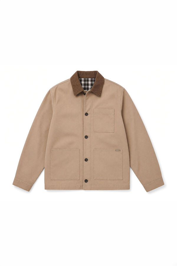 Springfield Cotton overshirt brown