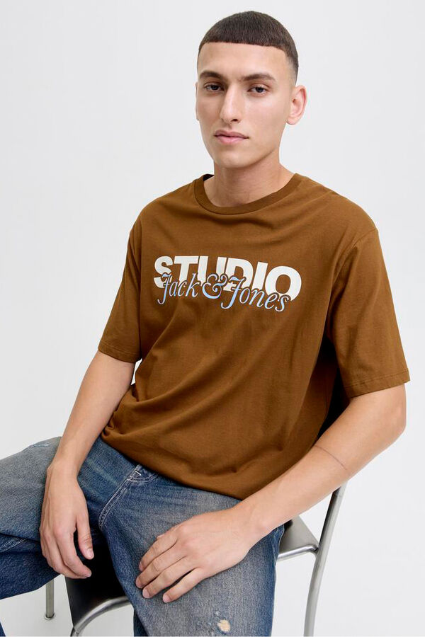 Jack & Jones Basic logo T-shirt nude