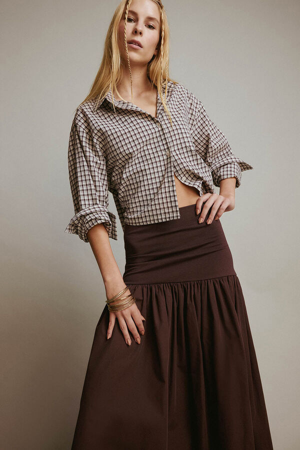 DeFacto Camisa curta oversize cru