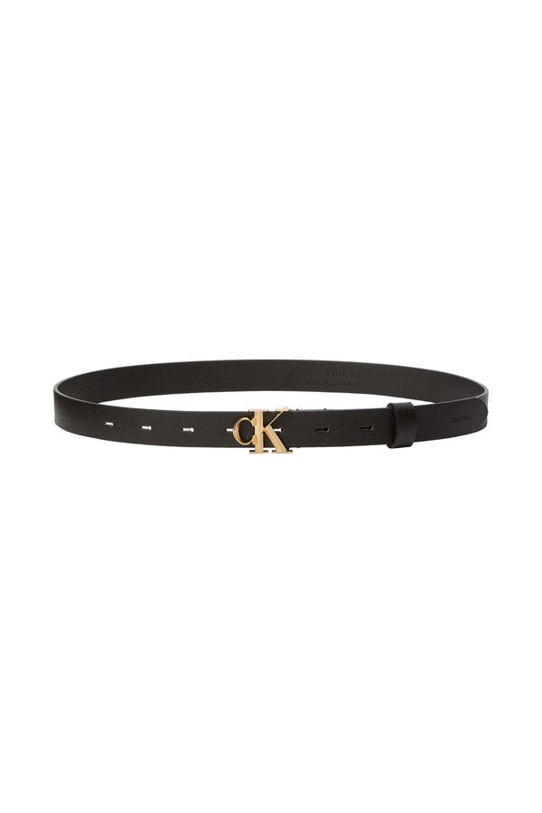 CK Jeans Cinto de pele preto