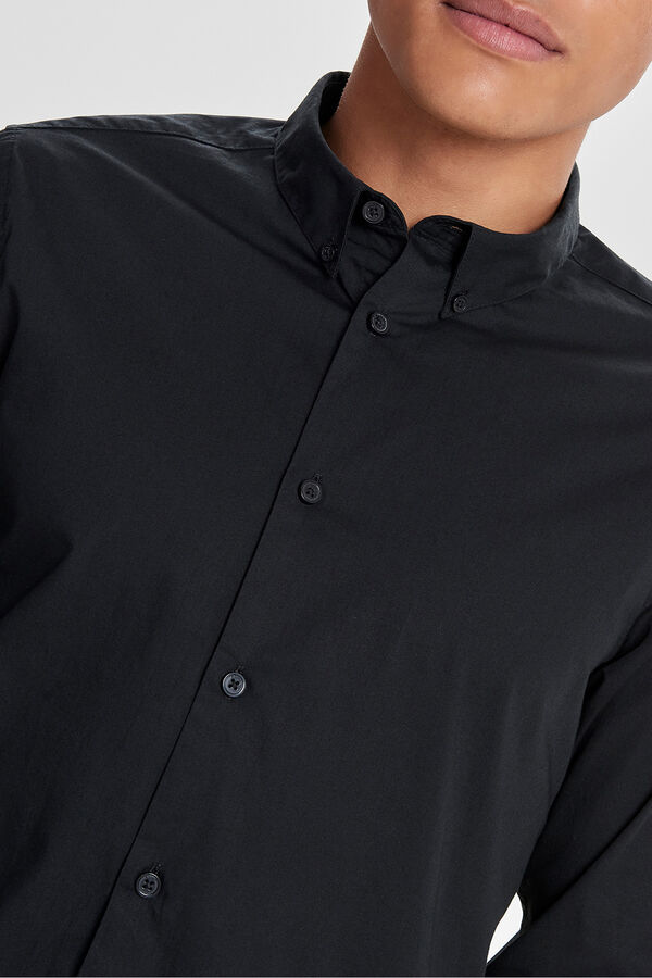 Only & Sons Slim fit 100% cotton men's shirt. black